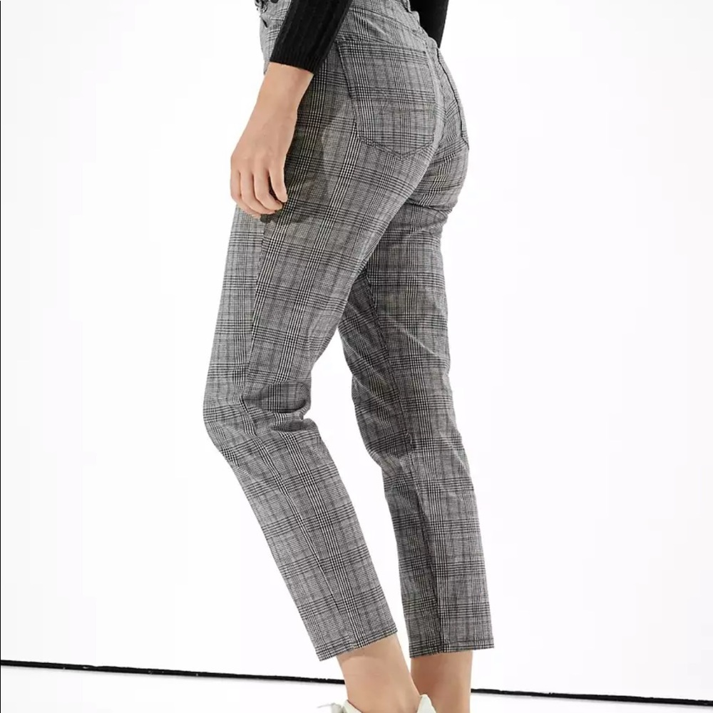AE Plaid Mom Pants